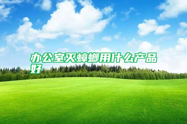 辦公室滅蟑螂用什么產(chǎn)品好