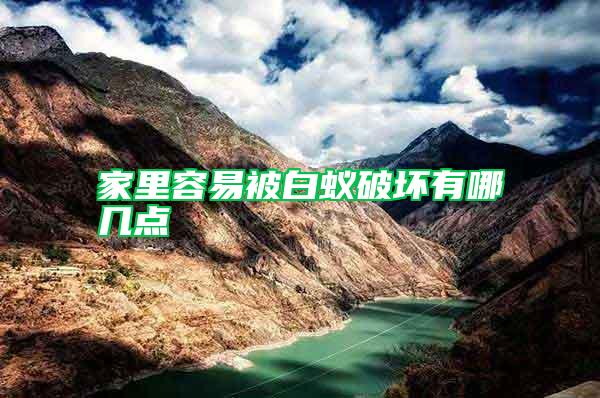 家里容易被白蟻破壞有哪幾點