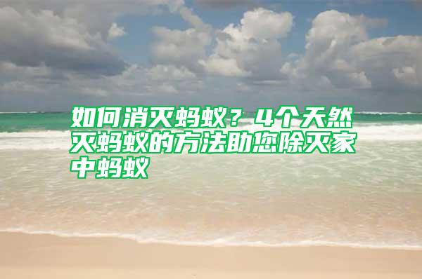 如何消滅螞蟻？4個(gè)天然滅螞蟻的方法助您除滅家中螞蟻