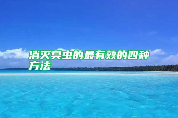 消滅臭蟲的最有效的四種方法