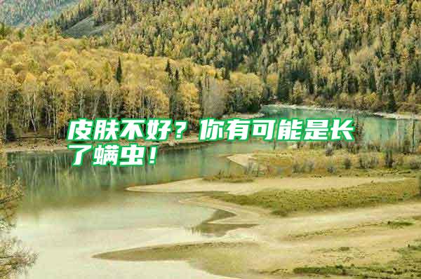 皮膚不好？你有可能是長(zhǎng)了螨蟲(chóng)！