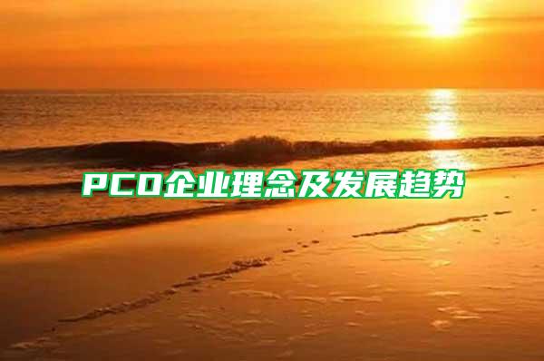 PCO企業(yè)理念及發(fā)展趨勢(shì)
