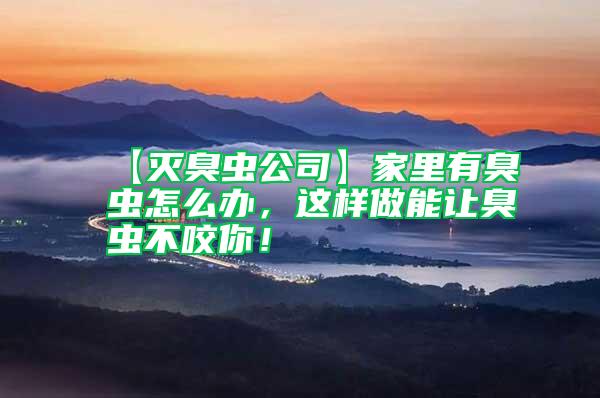 【滅臭蟲公司】家里有臭蟲怎么辦，這樣做能讓臭蟲不咬你！
