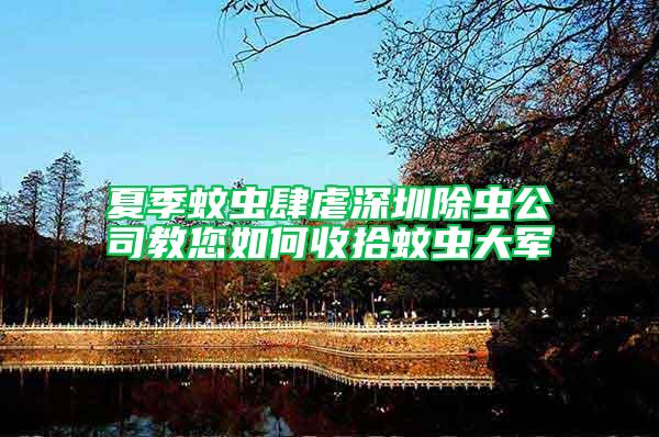 夏季蚊蟲肆虐深圳除蟲公司教您如何收拾蚊蟲大軍