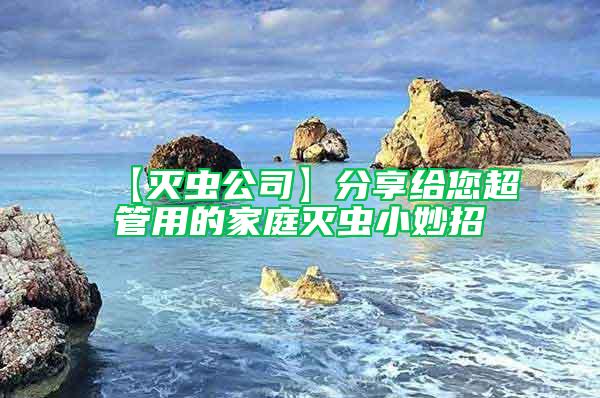 【滅蟲公司】分享給您超管用的家庭滅蟲小妙招