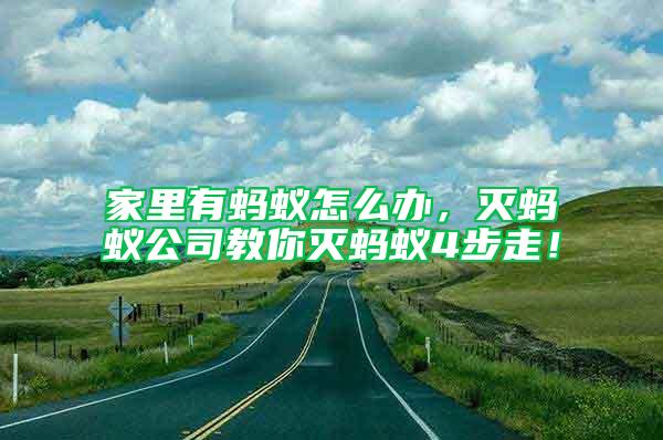 家里有螞蟻怎么辦，滅螞蟻公司教你滅螞蟻4步走！