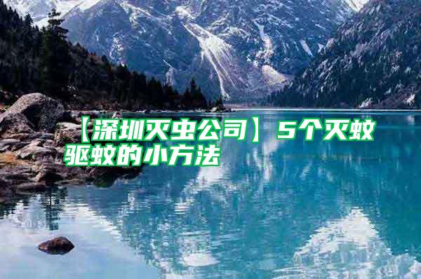 【深圳滅蟲(chóng)公司】5個(gè)滅蚊驅(qū)蚊的小方法