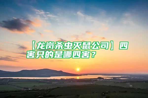 【龍崗殺蟲滅鼠公司】四害只的是哪四害？