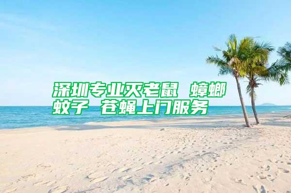 深圳專業(yè)滅老鼠 蟑螂 蚊子 蒼蠅上門(mén)服務(wù)