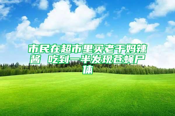 市民在超市里買老干媽辣醬 吃到一半發(fā)現(xiàn)蒼蠅尸體