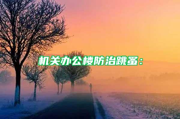 機(jī)關(guān)辦公樓防治跳蚤：