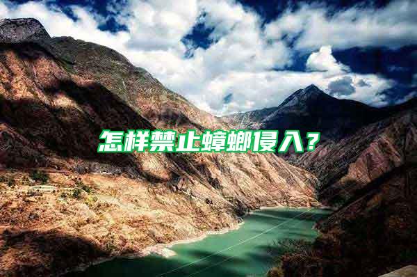 怎樣禁止蟑螂侵入？