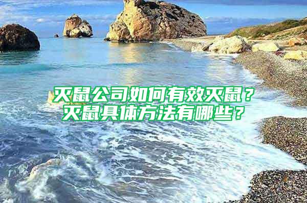滅鼠公司如何有效滅鼠？滅鼠具體方法有哪些？