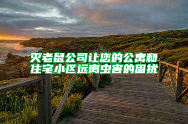 滅老鼠公司讓您的公寓和住宅小區(qū)遠(yuǎn)離蟲(chóng)害的困擾