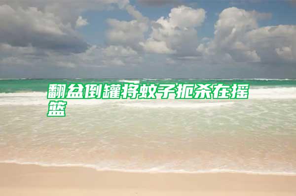 翻盆倒罐將蚊子扼殺在搖籃