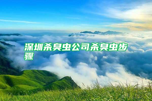 深圳殺臭蟲(chóng)公司殺臭蟲(chóng)步驟