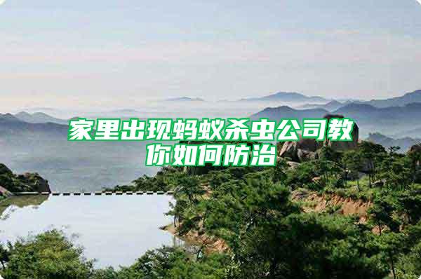 家里出現(xiàn)螞蟻殺蟲公司教你如何防治