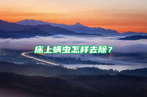 床上螨蟲(chóng)怎樣去除？