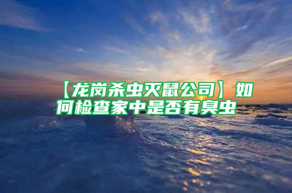 【龍崗殺蟲滅鼠公司】如何檢查家中是否有臭蟲