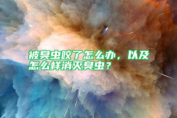 被臭蟲咬了怎么辦，以及怎么樣消滅臭蟲？