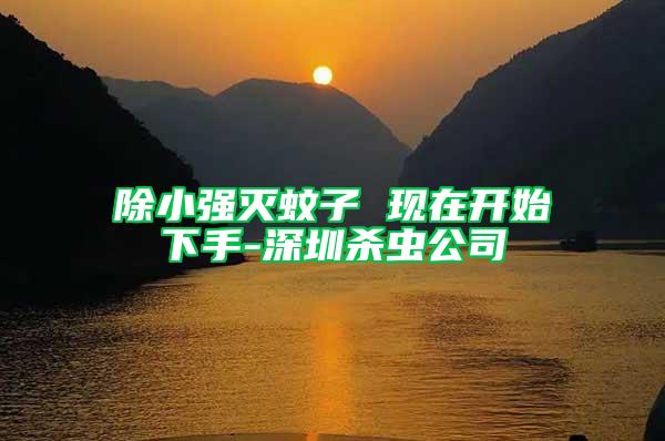 除小強(qiáng)滅蚊子 現(xiàn)在開始下手-深圳殺蟲公司