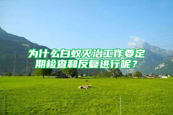為什么白蟻滅治工作要定期檢查和反復(fù)進(jìn)行呢？