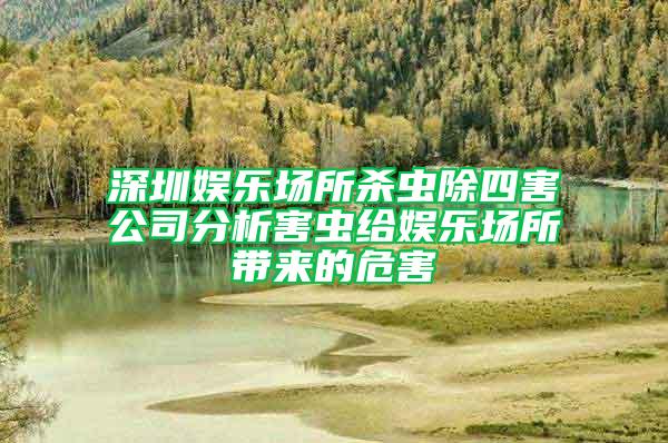 深圳娛樂場所殺蟲除四害公司分析害蟲給娛樂場所帶來的危害