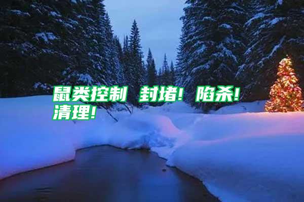 鼠類控制 封堵! 陷殺! 清理!