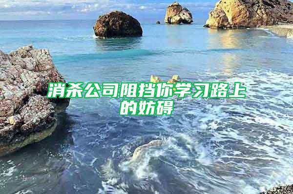 消殺公司阻擋你學(xué)習(xí)路上的妨礙