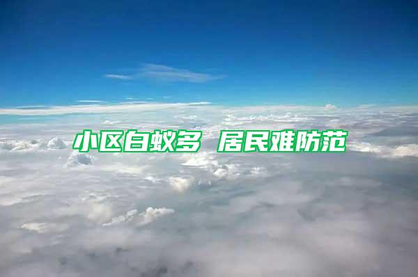 小區(qū)白蟻多 居民難防范