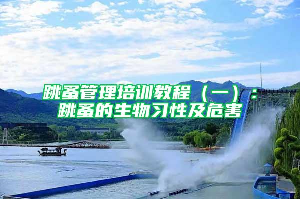 跳蚤管理培訓教程（一）：跳蚤的生物習性及危害