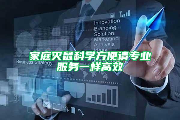 家庭滅鼠科學(xué)方便請(qǐng)專業(yè)服務(wù)一樣高效