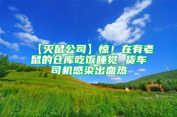 【滅鼠公司】驚！在有老鼠的倉庫吃飯睡覺 貨車司機感染出血熱
