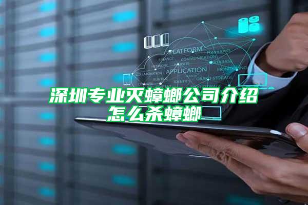 深圳專業(yè)滅蟑螂公司介紹怎么殺蟑螂