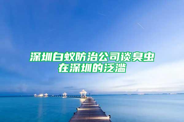 深圳白蟻防治公司談臭蟲在深圳的泛濫