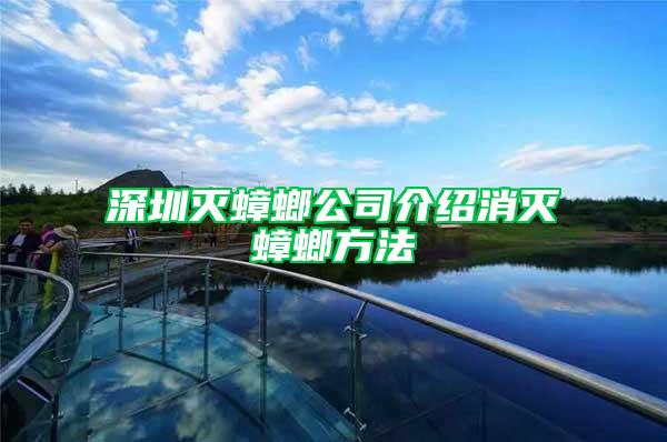 深圳滅蟑螂公司介紹消滅蟑螂方法