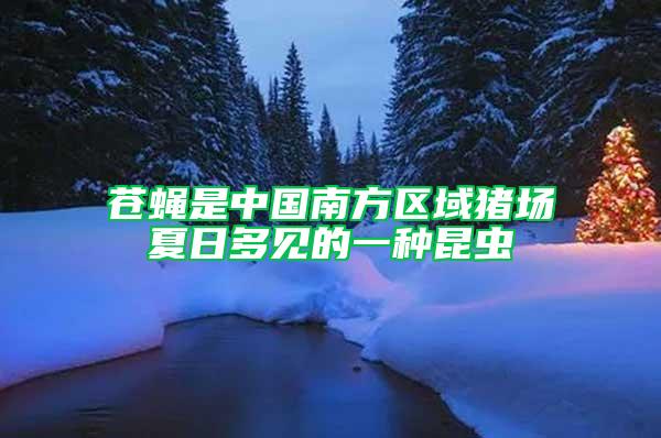 蒼蠅是中國南方區(qū)域豬場夏日多見的一種昆蟲