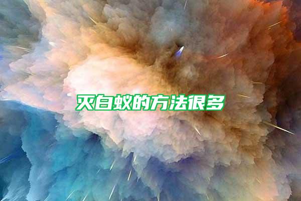 滅白蟻的方法很多