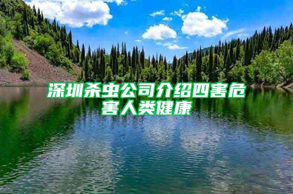 深圳殺蟲公司介紹四害危害人類健康