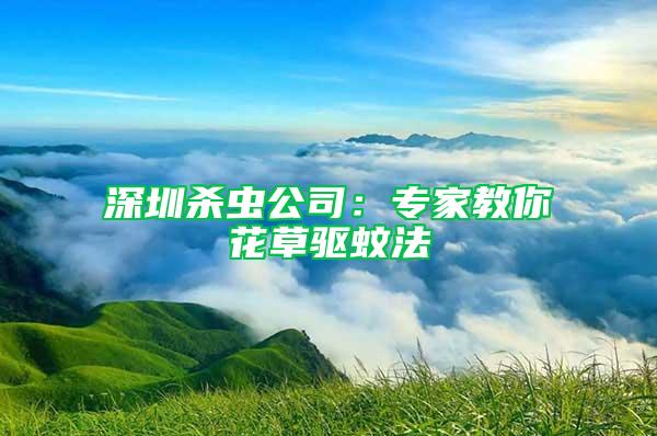 深圳殺蟲(chóng)公司：專家教你花草驅(qū)蚊法
