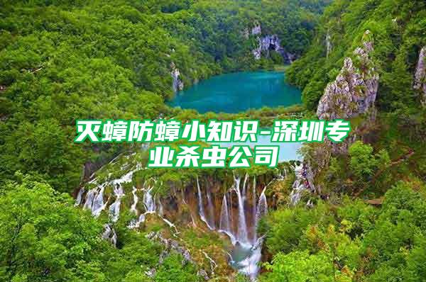 滅蟑防蟑小知識-深圳專業(yè)殺蟲公司