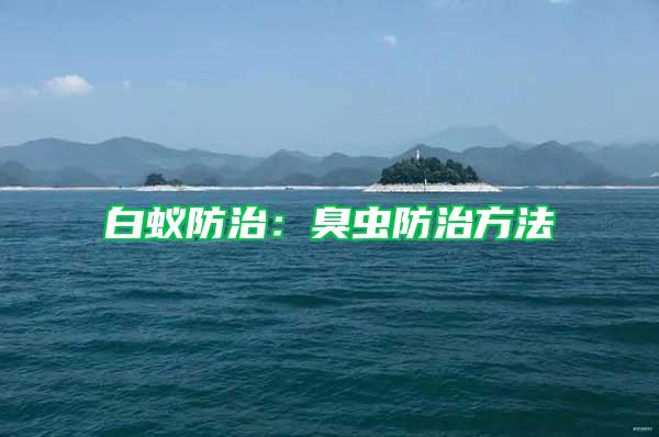 白蟻防治：臭蟲防治方法