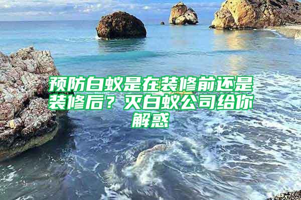 預(yù)防白蟻是在裝修前還是裝修后？滅白蟻公司給你解惑