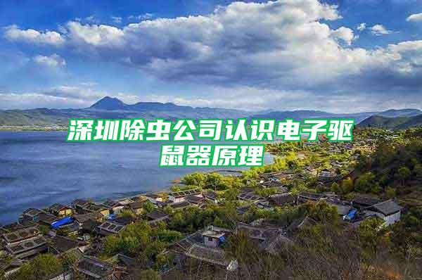 深圳除蟲公司認(rèn)識電子驅(qū)鼠器原理
