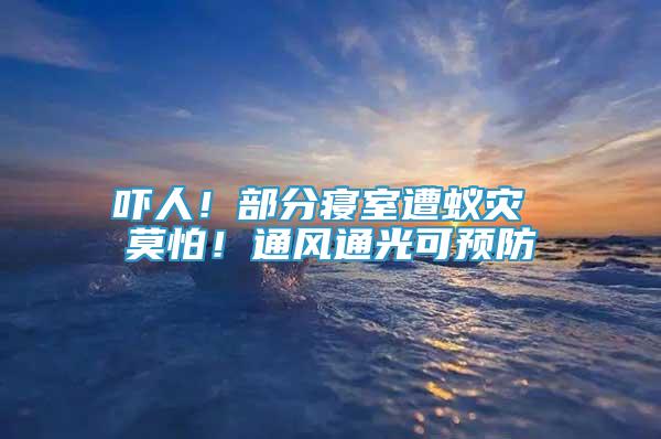 嚇人！部分寢室遭蟻災(zāi) 莫怕！通風(fēng)通光可預(yù)防
