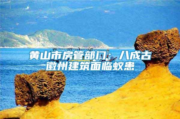 黃山市房管部門：八成古徽州建筑面臨蟻患