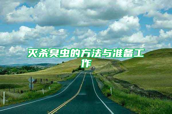 滅殺臭蟲的方法與準(zhǔn)備工作
