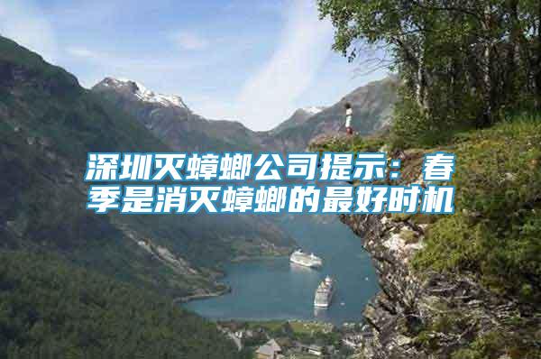 深圳滅蟑螂公司提示：春季是消滅蟑螂的最好時(shí)機(jī)