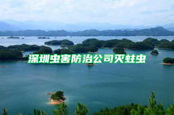 深圳蟲害防治公司滅蛀蟲