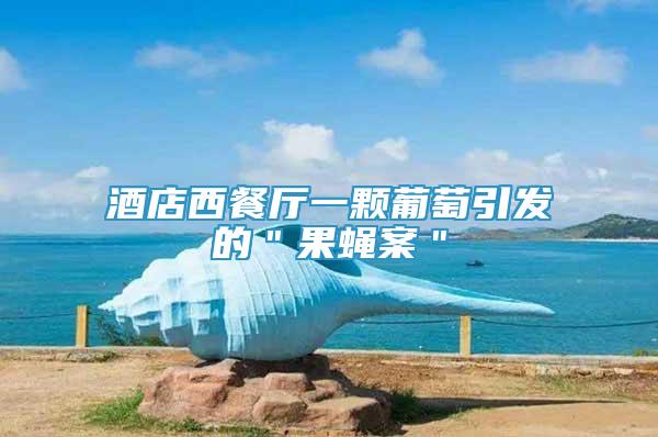 酒店西餐廳一顆葡萄引發(fā)的＂果蠅案＂